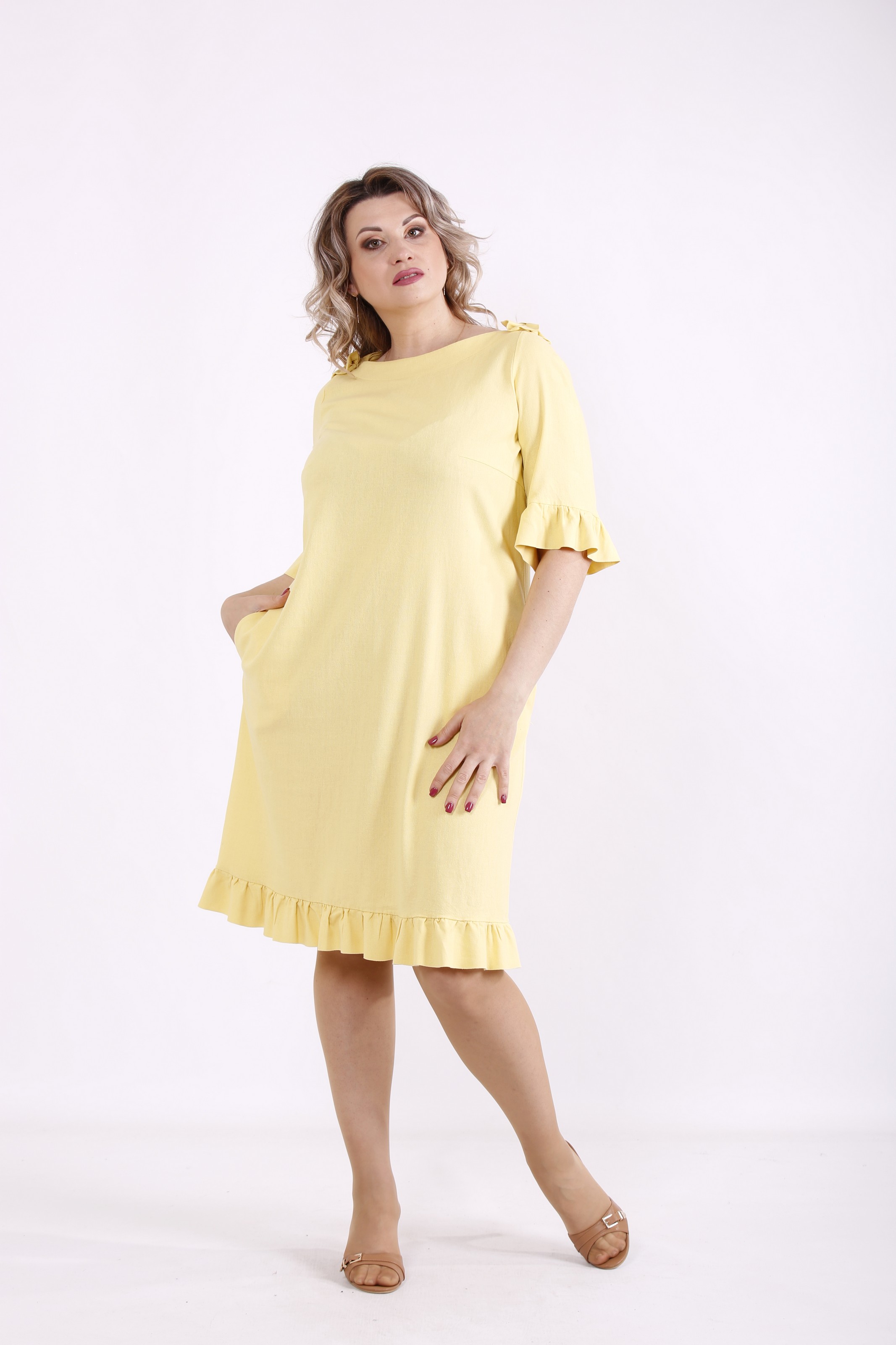 

Платье GARRY-STAR 01485-2  Желтый, Платье GARRY-STAR 01485-2 46 Желтый