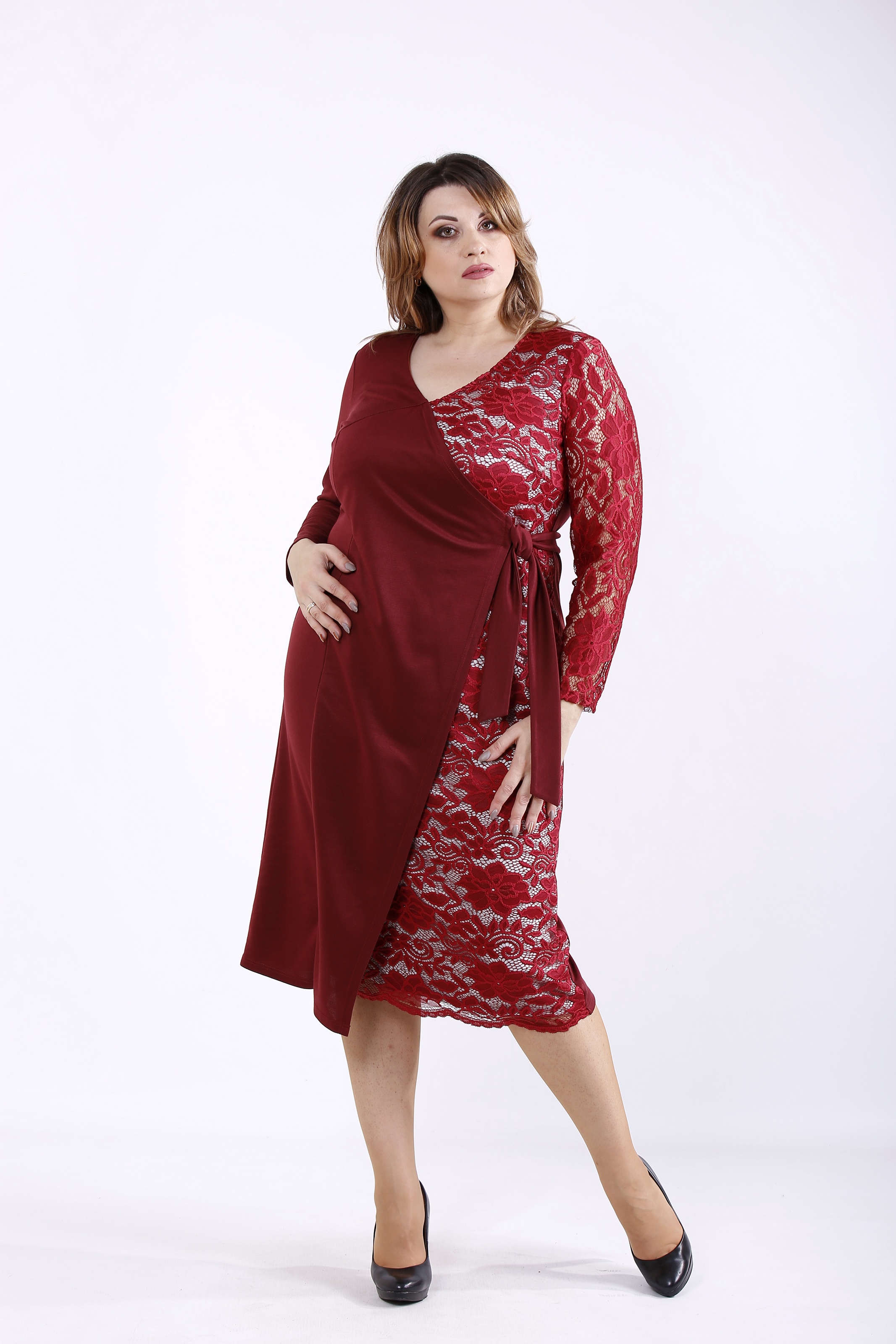 

Платье GARRY-STAR 01311-1  Бордовый, Платье GARRY-STAR 01311-1 64 Бордовый