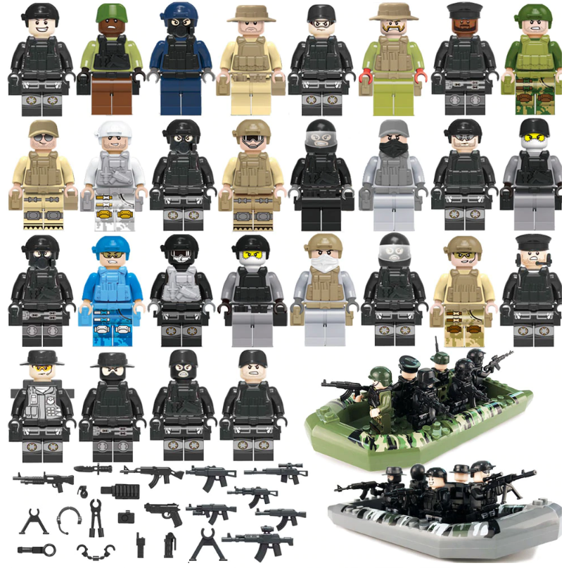 

Фигурки Спецназ SWAT 28 шт.