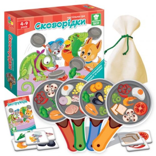 

Игра на скорость "Сковородки" (укр) VT2309-01 TRG-20691