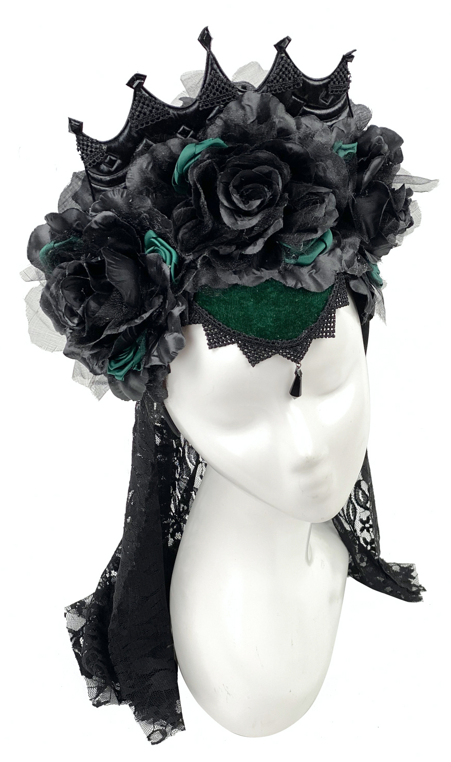 

Венок Seta Decor Моргана 20-831BLK-GR Черный с зеленым