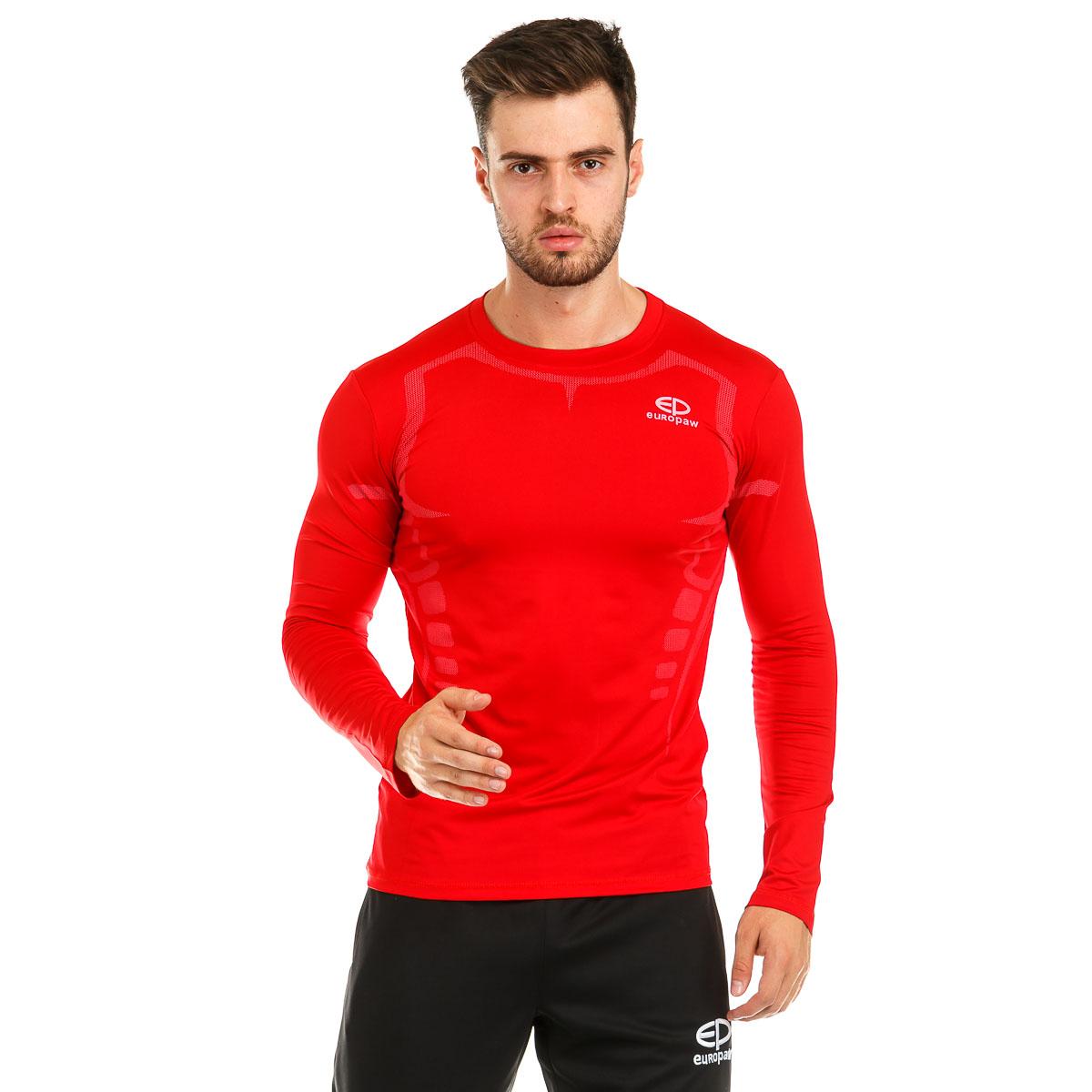 

Футболка компрессионная Europaw ls top красная [L]