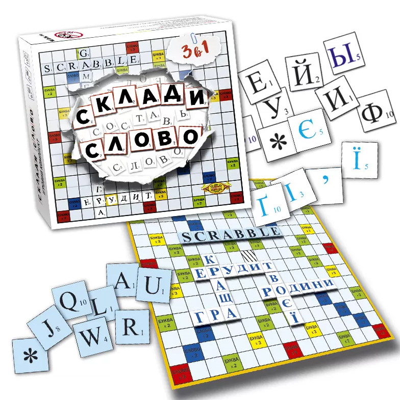 

Настольная игра Мастер "Составь слово Эрудит (Scrabble)" MKM0316