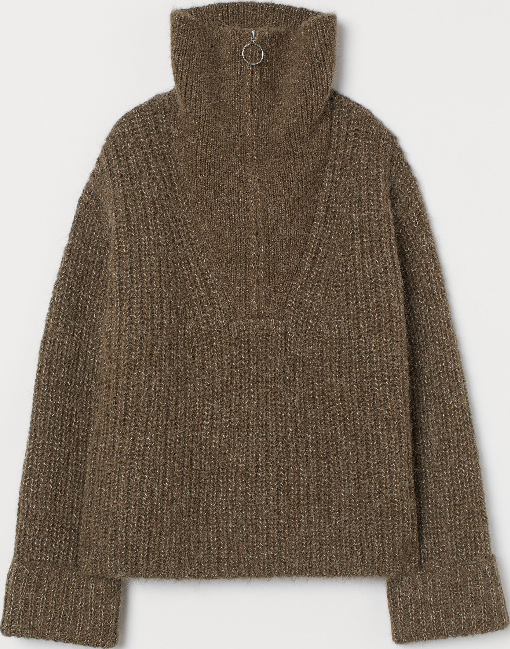 

Свитер H&M 8041900 S Зеленый хаки