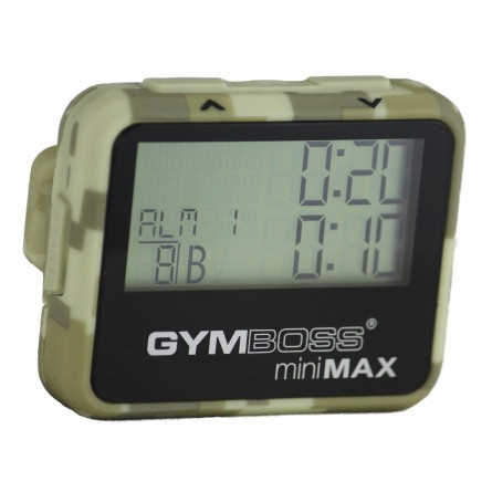 

Спортивный круговой таймер-секундомер Gymboss MiniMax для бокса и кросcфита цвет оливковый камуфляж (GM-C-25)