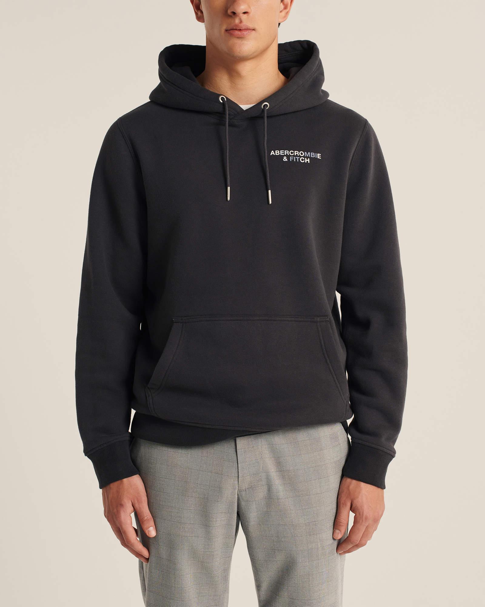 

Мужское худи - худи Abercrombie & Fitch AF7732M S Темно-серый