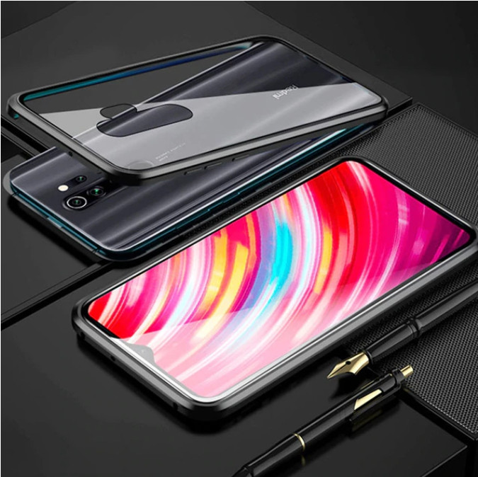 

Магнитный чехол со стеклянной передней и задней панелью для OnePlus 8 Pro