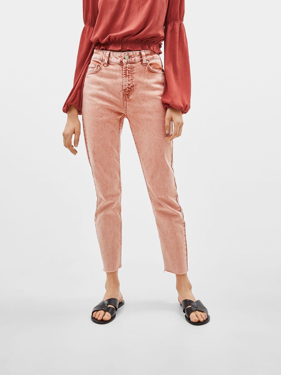 

Джинсы Bershka 0143/335/926-ACUH 34 Розовые
