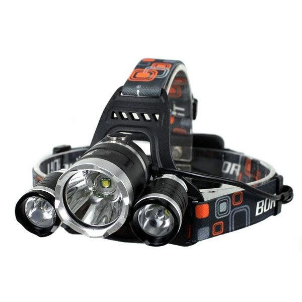 

Фонарик налобный Bailong 3 LED лампы RJ 3000 T6 Черный (006142)