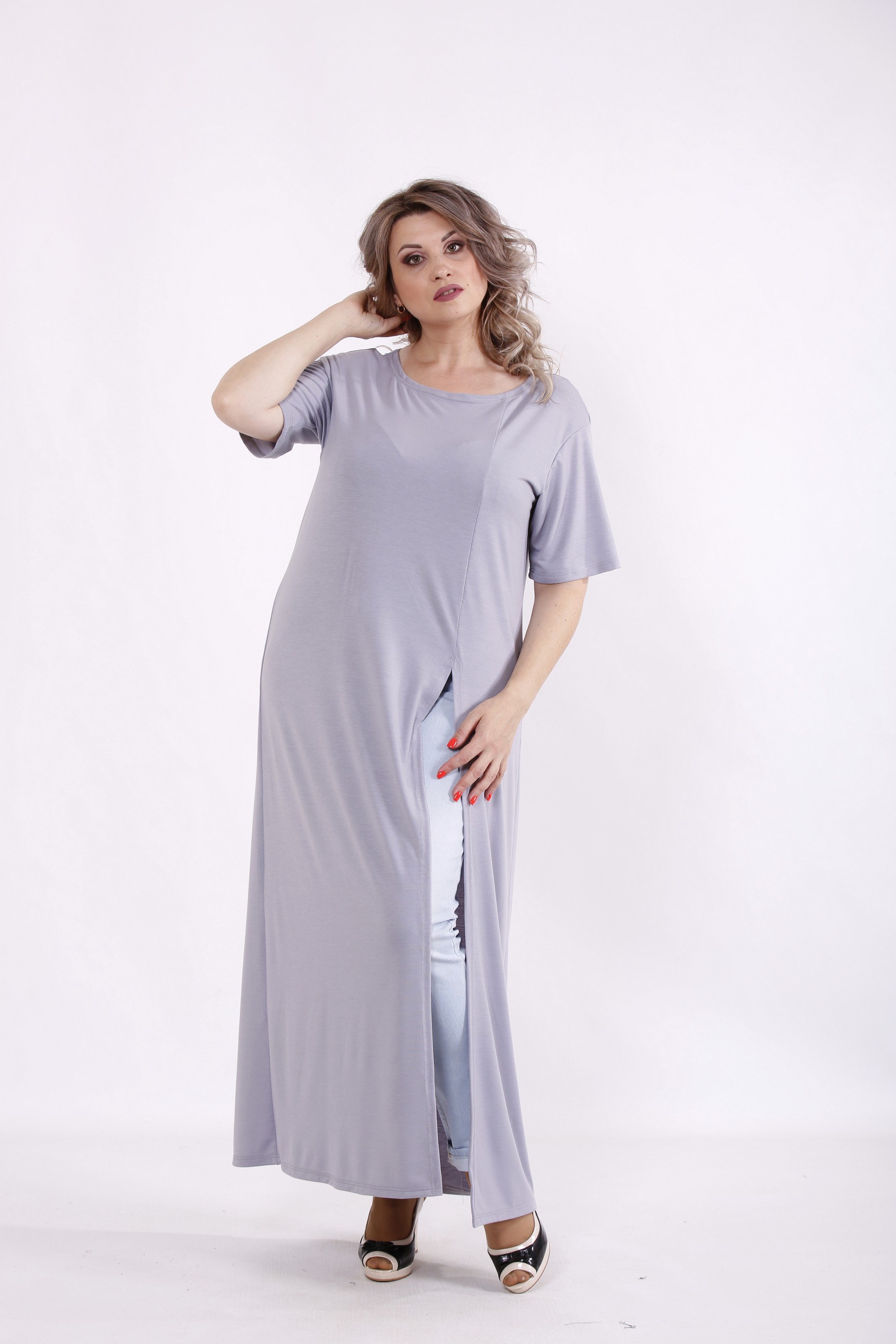 

Туника GARRY-STAR 01506-2  Серый, Туника GARRY-STAR 01506-2 48 Серый