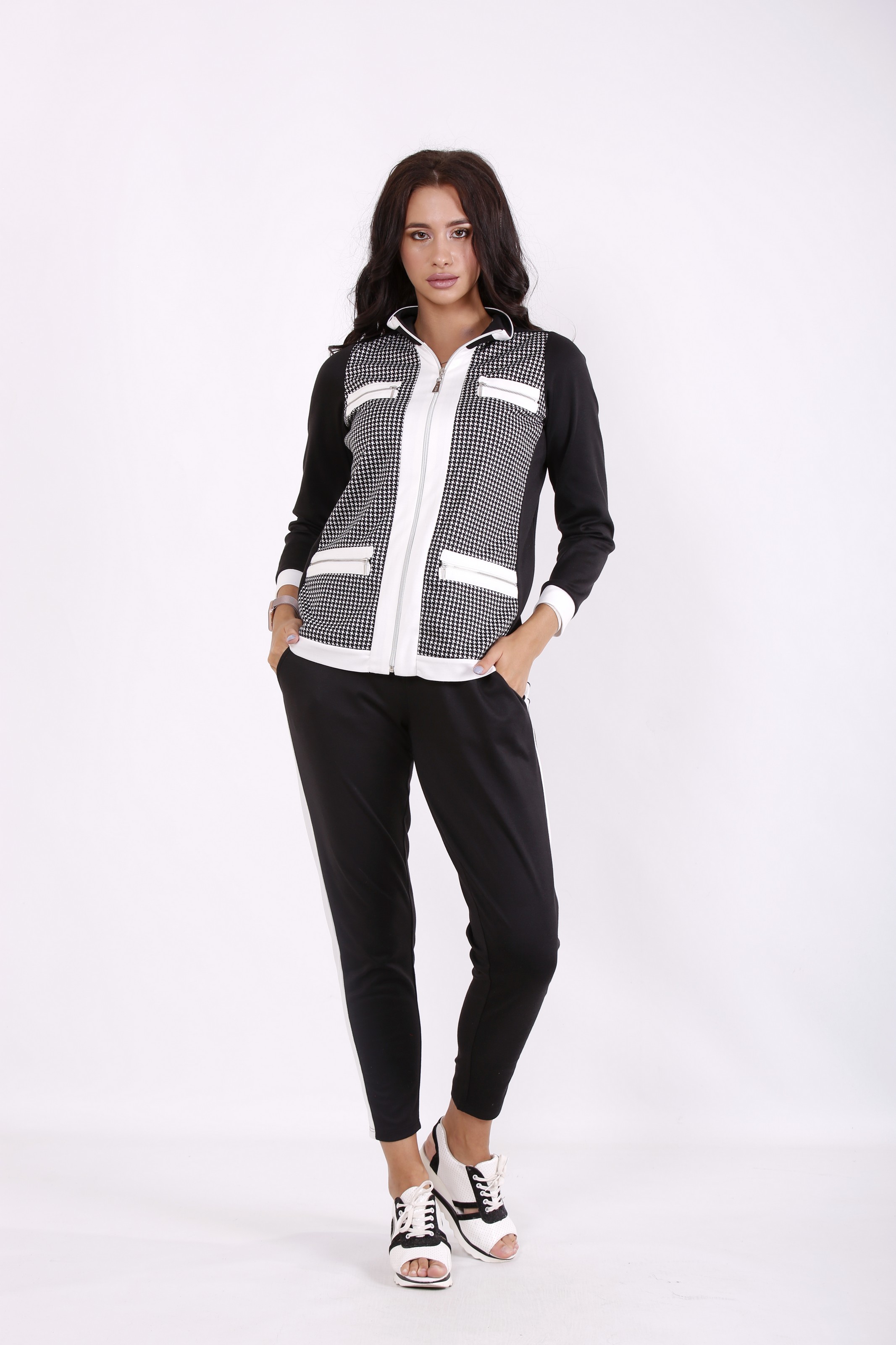 

Комплект: кофта и брюки GARRY-STAR 01543-1  Черный, Комплект: кофта и брюки GARRY-STAR 01543-1 46 Черный