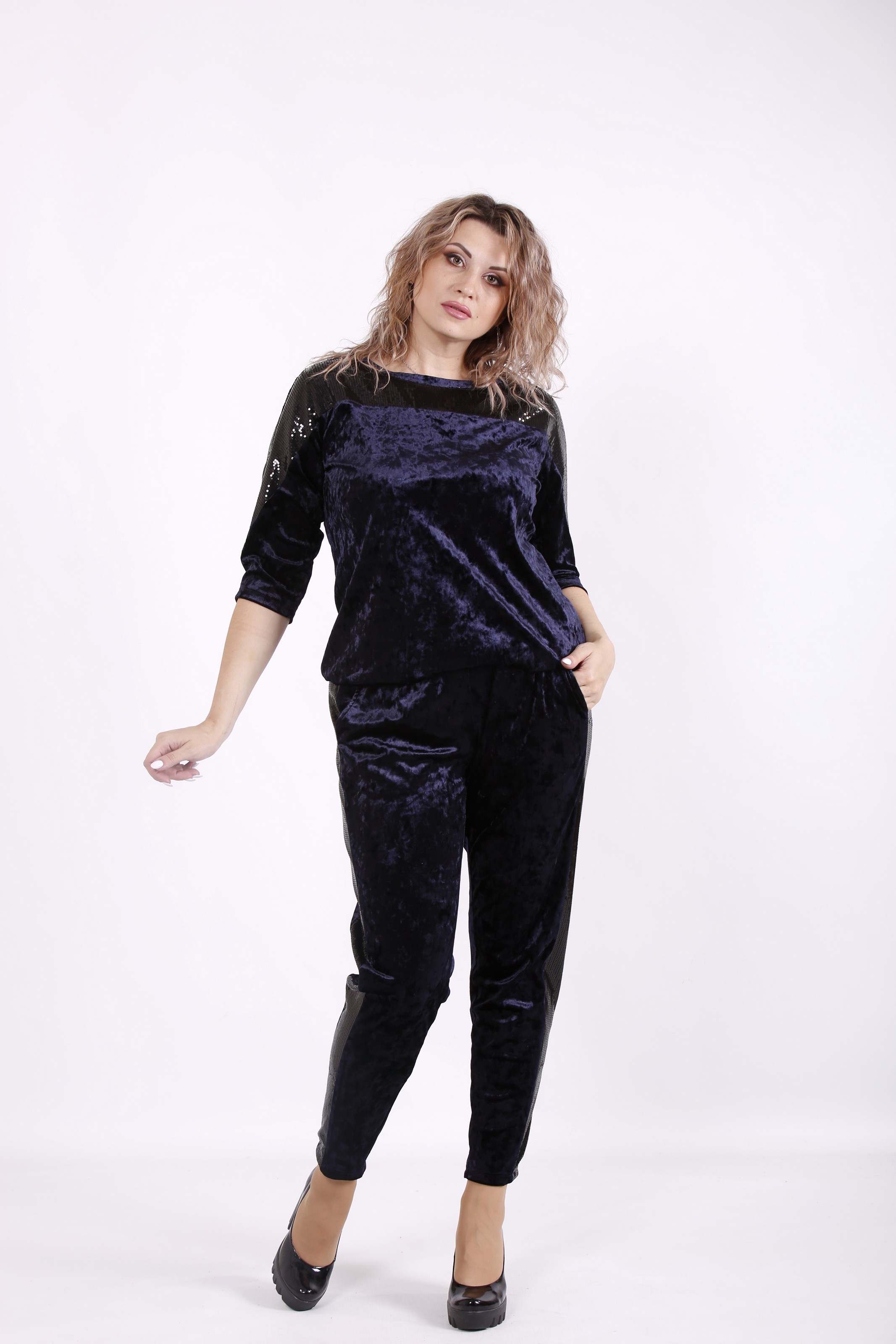 

Комплект: кофта и брюки GARRY-STAR 01582-2  Синий, Комплект: кофта и брюки GARRY-STAR 01582-2 48 Синий