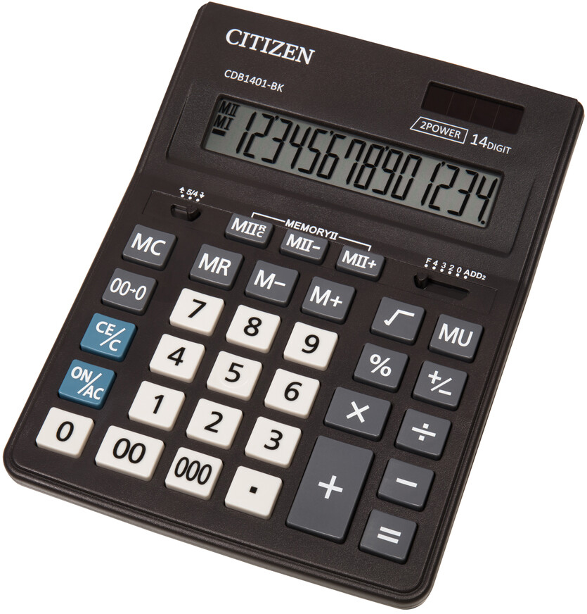 Акція на Калькулятор Citizen (CDB1401-BK) від Rozetka UA