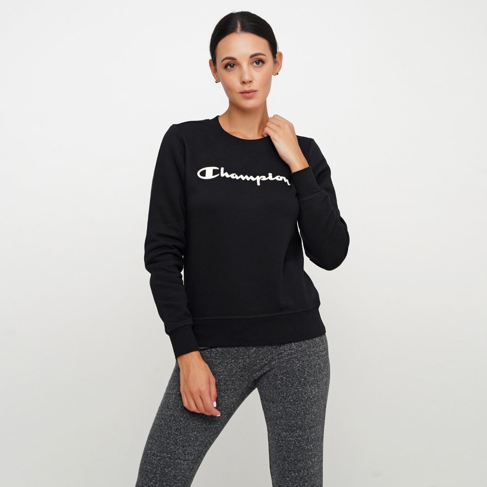 

Женский свитшот Champion Crewneck Sweatshirt Черный 42 (cha113210-NBK)