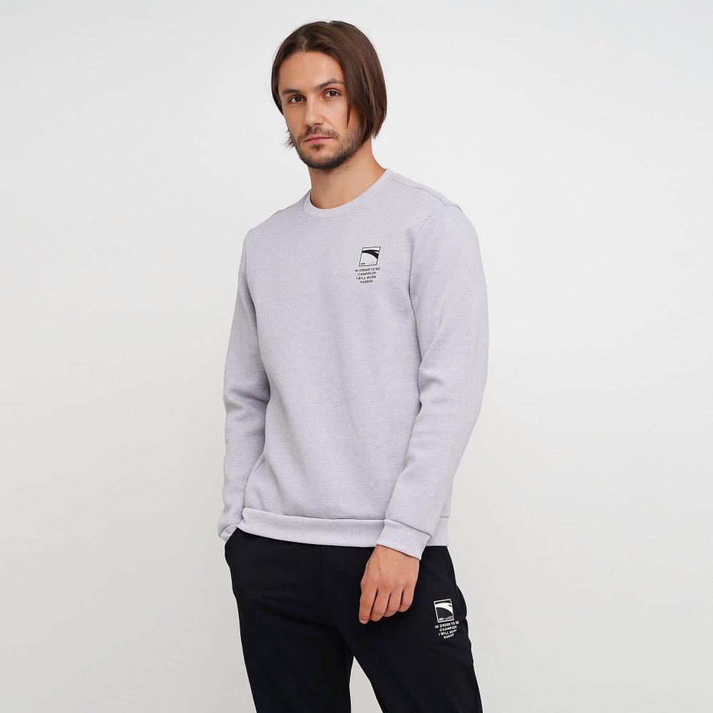 

Мужской свитшот Anta Sweatshirt Серый 50 (ant852037709-1)