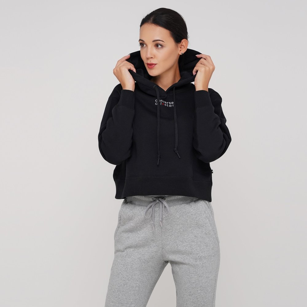 

Женское худи Converse Womens All Star Po Hoodie Черный 46 (con10019800-001)