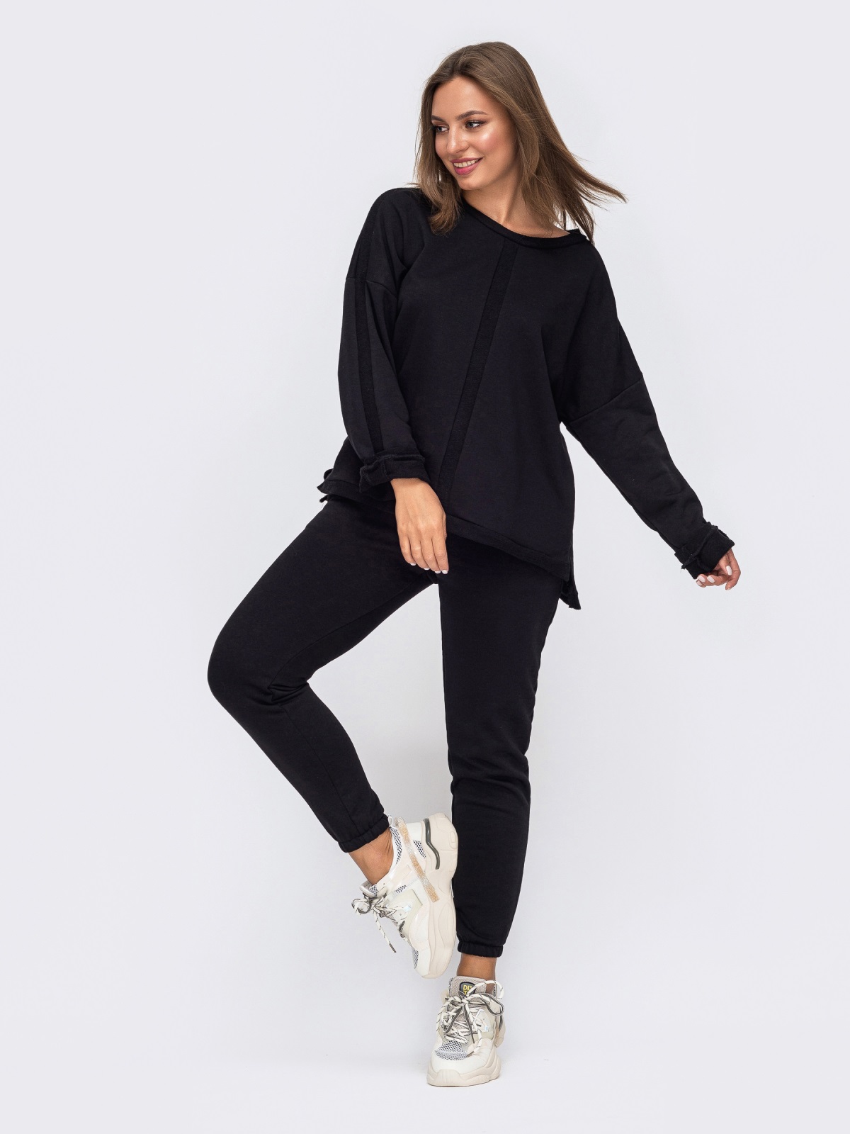 

Спортивный костюм Dressa 51049  Черный, Спортивный костюм Dressa 51049 46 Черный