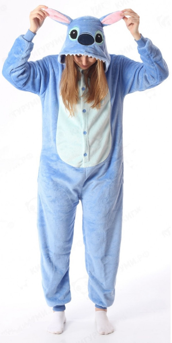 

Кигуруми-пижама BrightyHome голубой Стич M 155-165 см рост (annstitch-M)