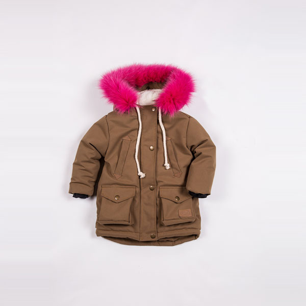 

Куртка Little Bunny парка -20С мех коричневый 116см Хаки
