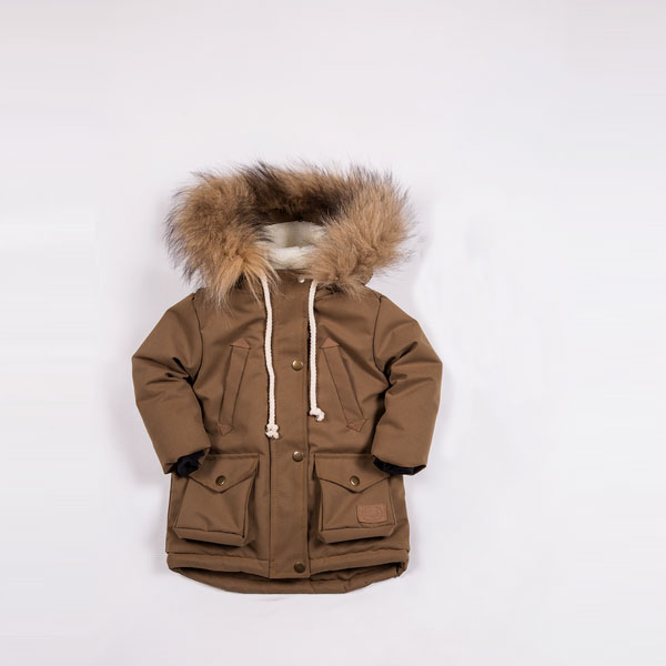 

Куртка Little Bunny парка -20С мех коричневый 134см Хаки