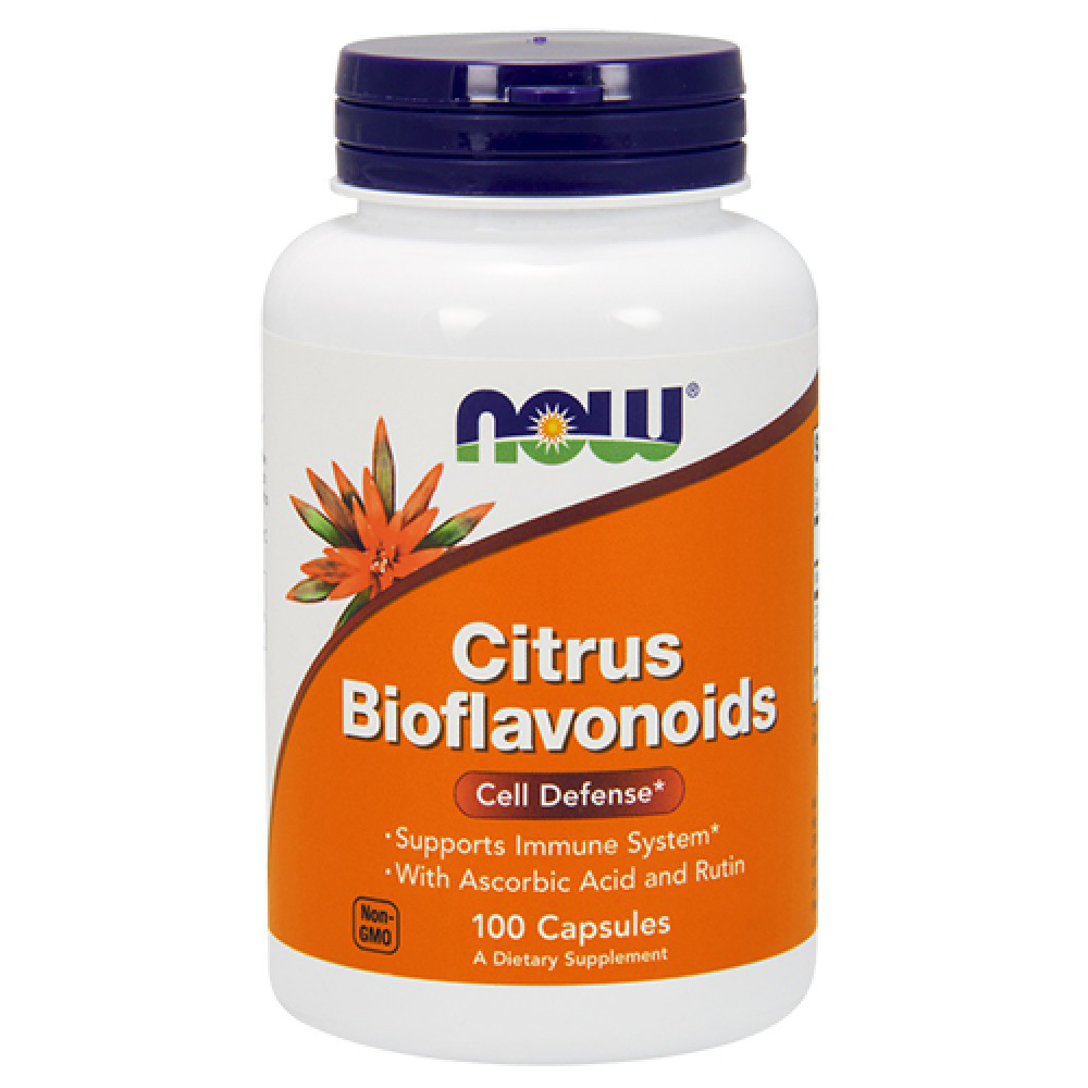 

Природные добавки Now Foods Цитрусовые Биофлавоноиды Citrus Bioflavonoids 700 мг 100 капсул