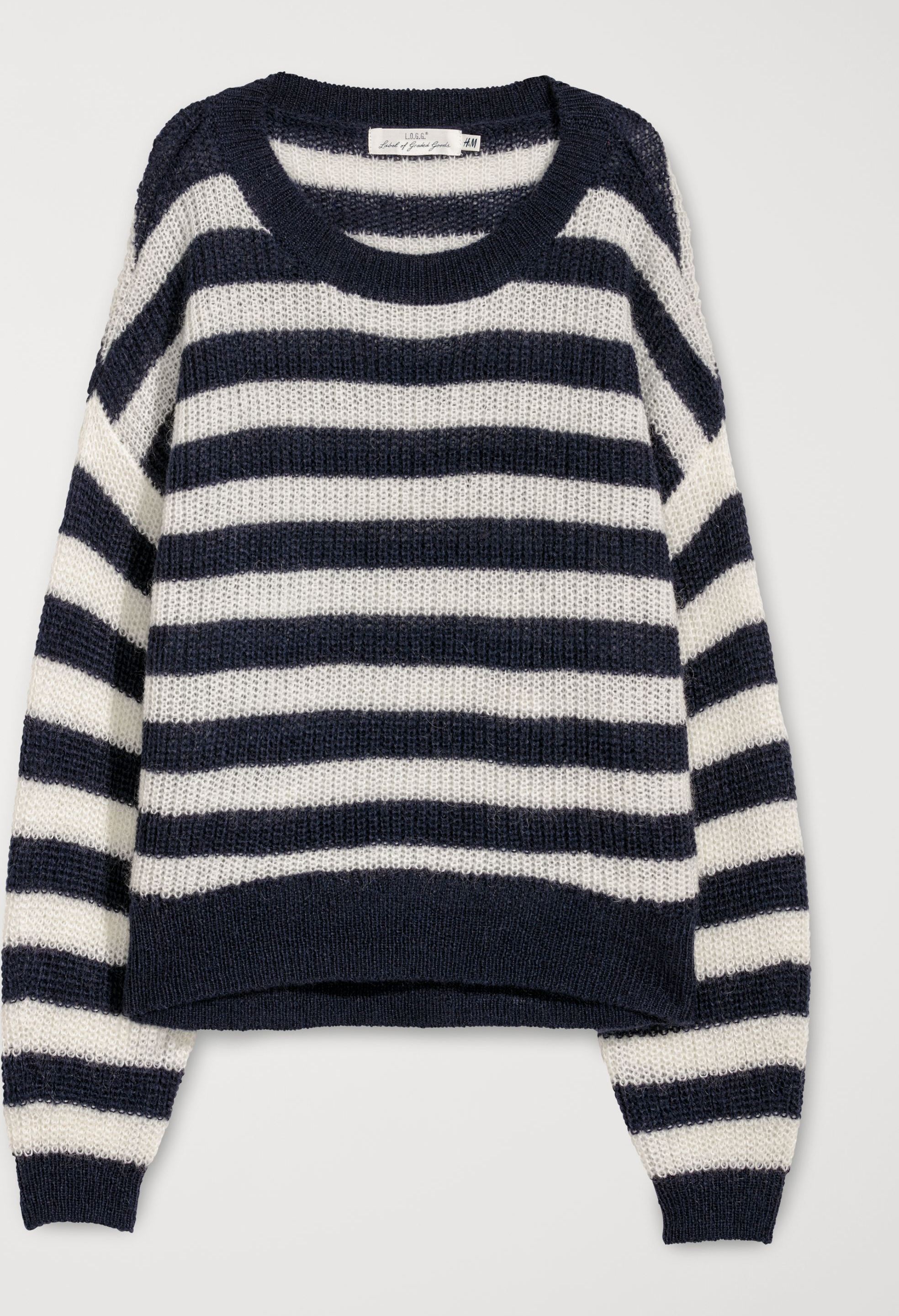 

Джемпер H&M 5766537wt L Сине-белый в полоску