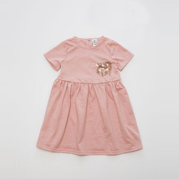 

Платье Little Bunny летнее 86см Пудровое