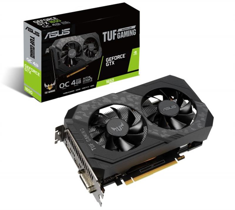 

Видеокарта GF GTX 1650 4GB GDDR6 TUF Gaming OC Asus (TUF-GTX1650-O4GD6-GAMING)