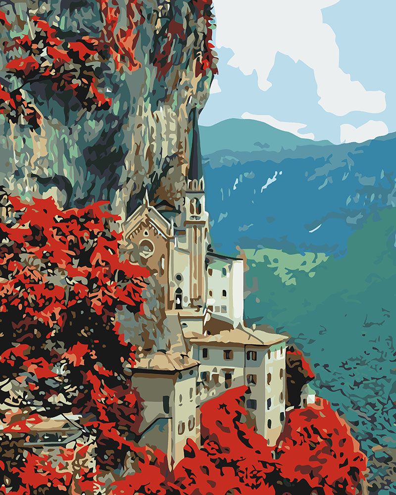 

Картина по номерам Идейка Madonna della Corona 40*50 см (без коробки) арт.KHO2258