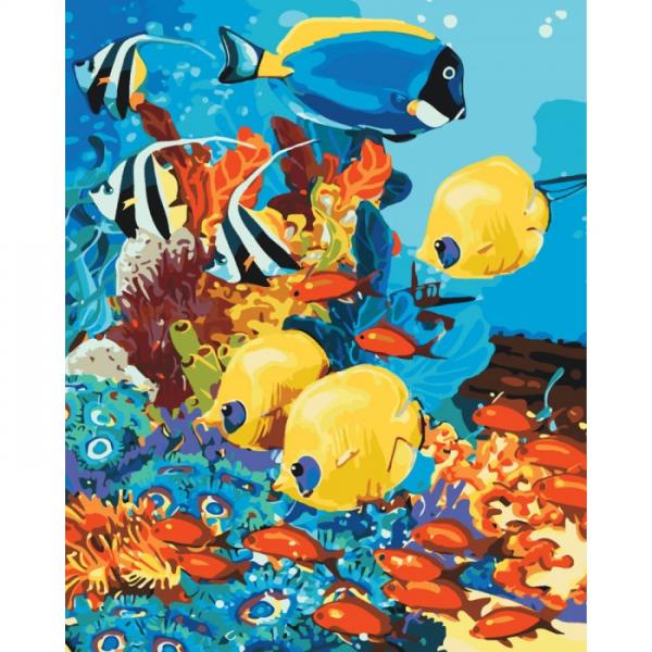 

Картина по номерам Идейка Морское царство 40*50 см (без коробки) арт.KHO4075
