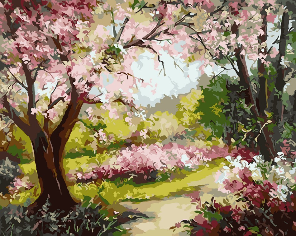 

Картина по номерам ArtStory Яблоневый сад 40*50 см (в коробке) арт.AS0027