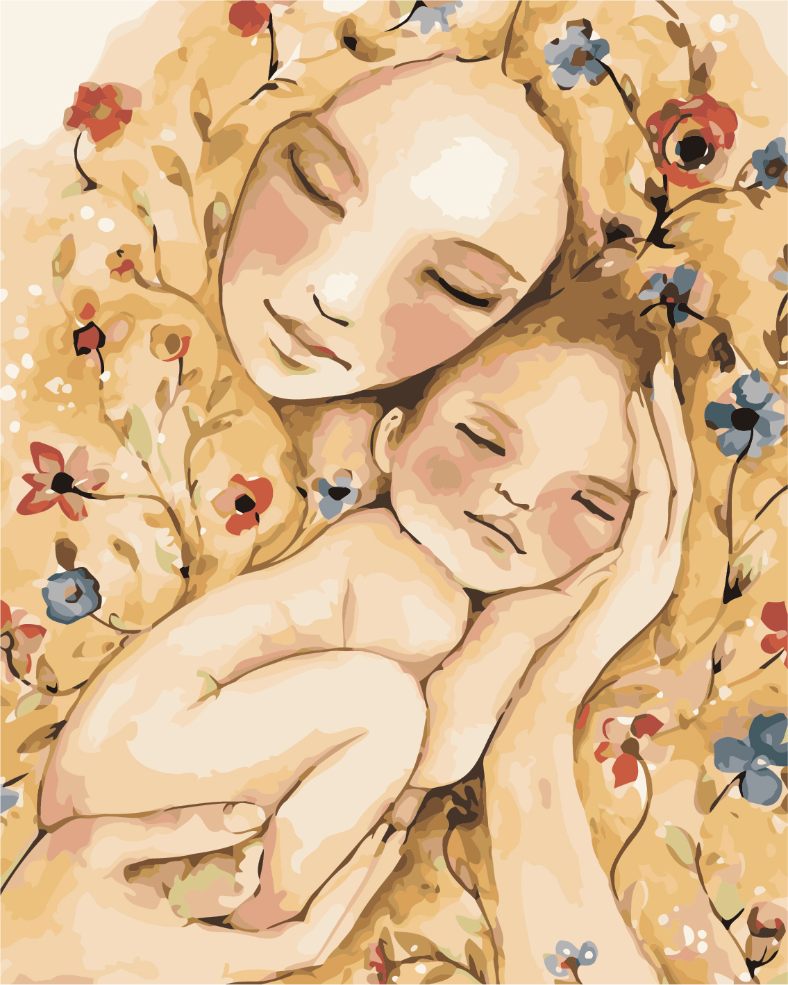 

Картина по номерам ArtStory Мамино счастье 40*50 см (в коробке) арт.AS0450