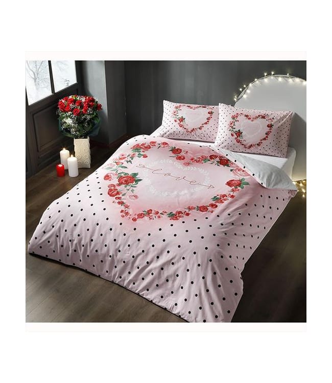 

Комплект постельного белья Tac Евро ранфорс Lover V01 арт.TAC60227432