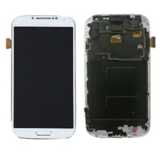 

Дисплей (экран) для Samsung i9500 Galaxy S4 + тачскрин, белый, White Frost, с передней панелью, TFT Copy