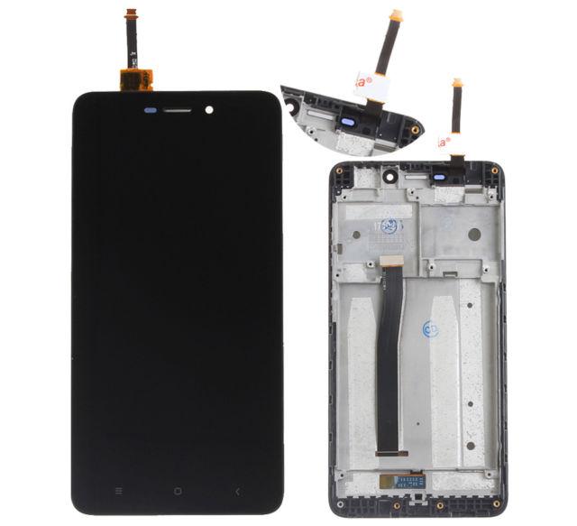 

Дисплей (экран) для Xiaomi Redmi 4A + тачскрин, черный, с передней панелью High Copy