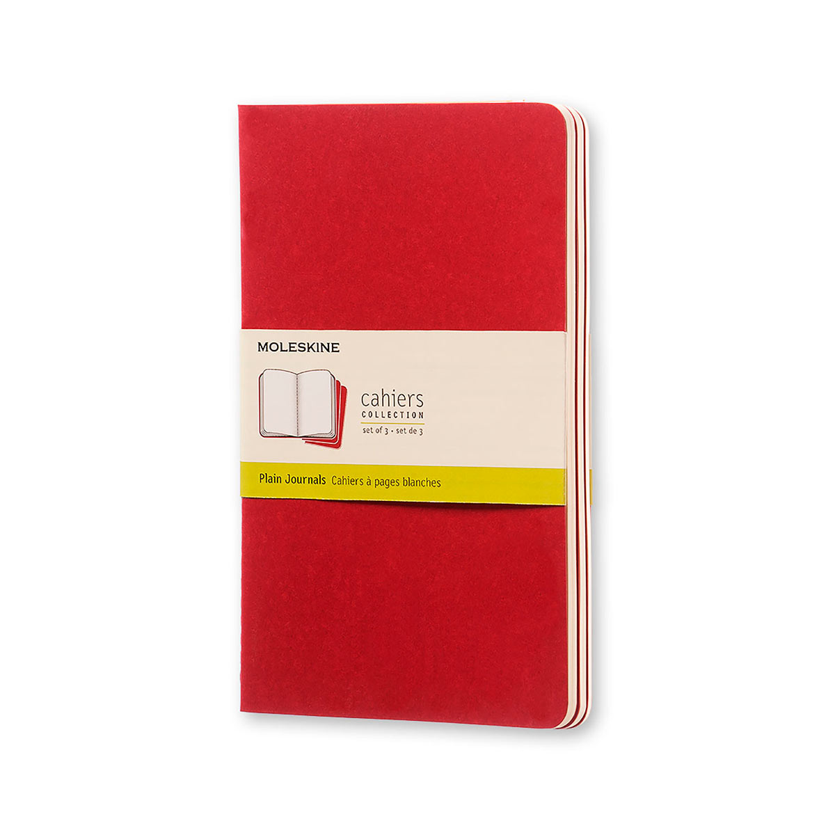 

Набор тетрадей Moleskine Cahier средние бордовые 3 шт. (07890)