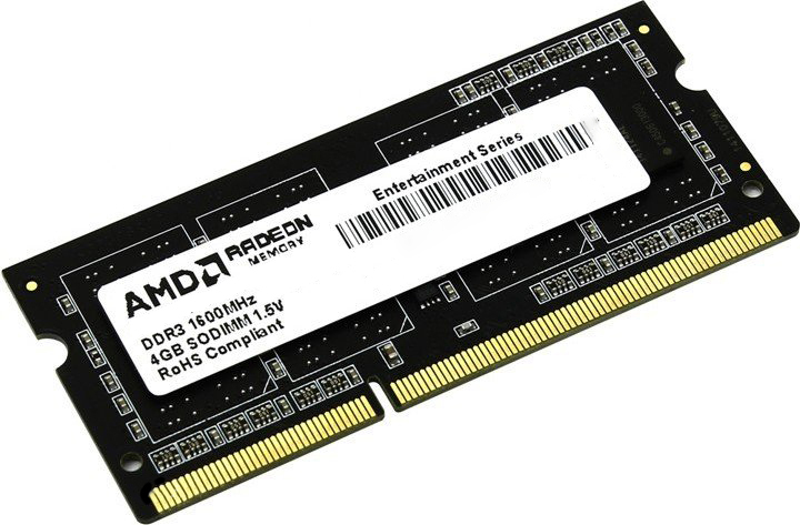 

Оперативная память AMD SODIMM DDR3-1600 2048MB PC3-12800 (R532G1601S1S-U)