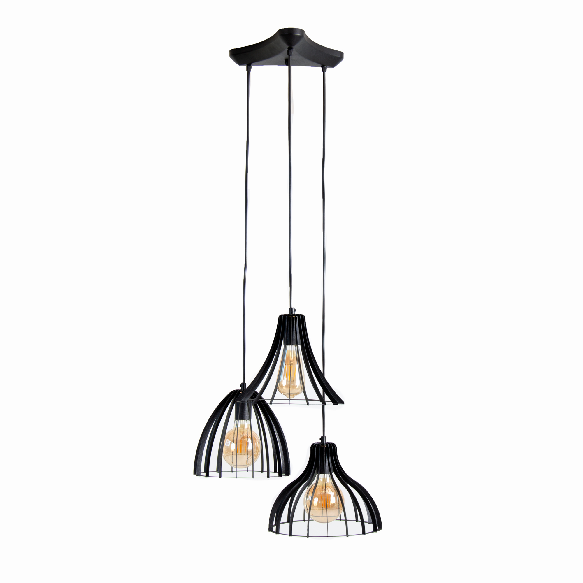 

Подвесная люстра Atma Light 100х20х14 см Черный 000127814