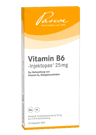 

Биологически активная добавка Pascoe VITAMIN B6 25 мг 10 ампул