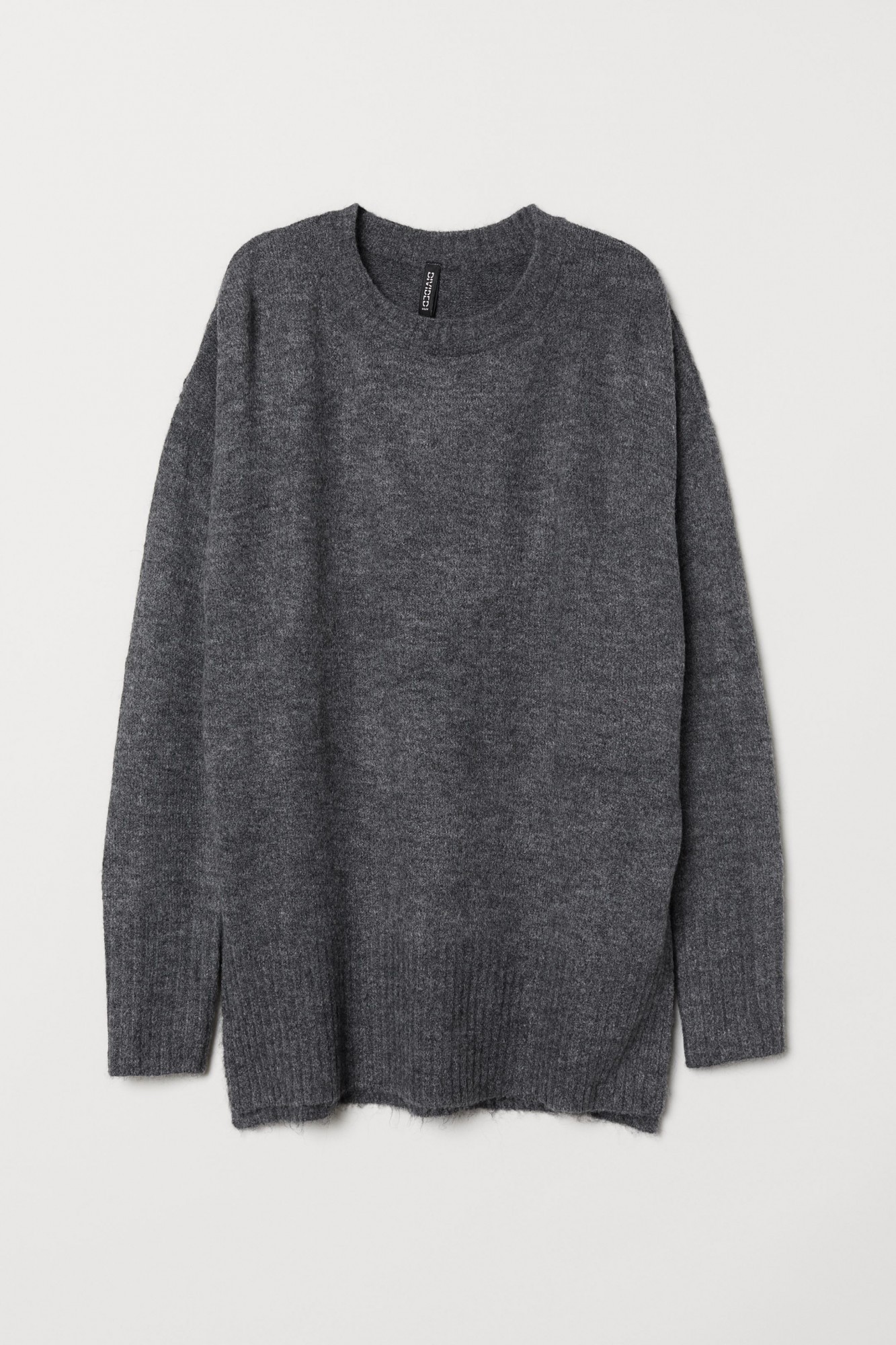 

Джемпер оверсайз H&M S темно-серый меланж 6731448wt