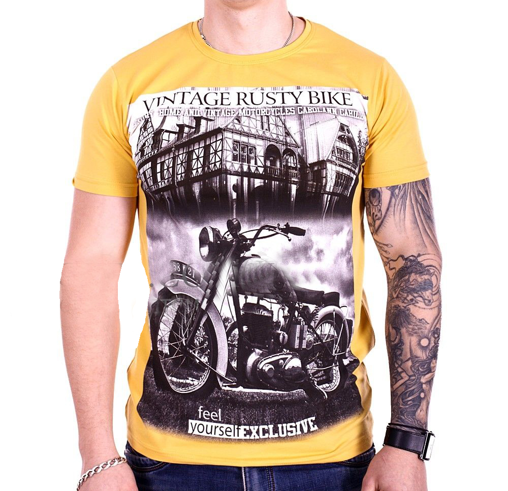 

Футболка StrongMan Bike f1929/2 Желтая, Футболка StrongMan Bike f1929/2 Желтая M