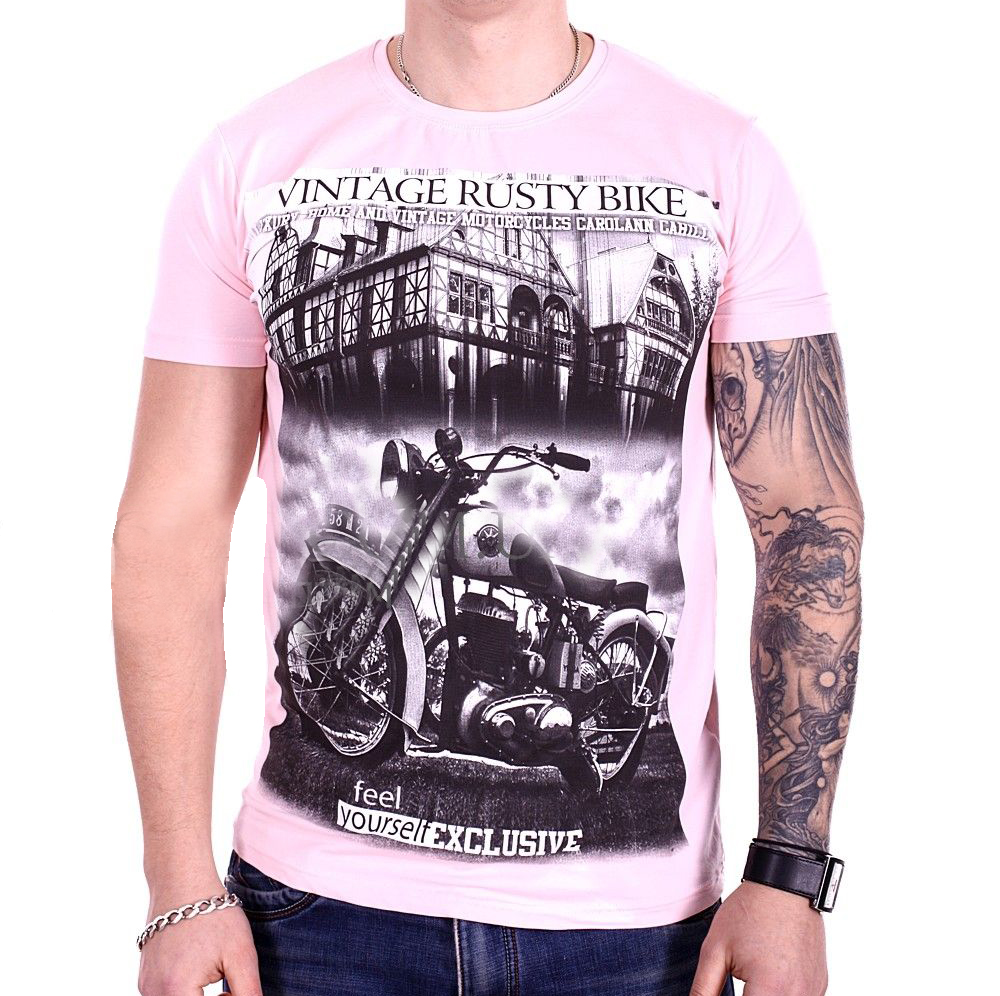 

Футболка StrongMan Bike f1929/8 Розовая, Футболка StrongMan Bike f1929/8 Розовая L