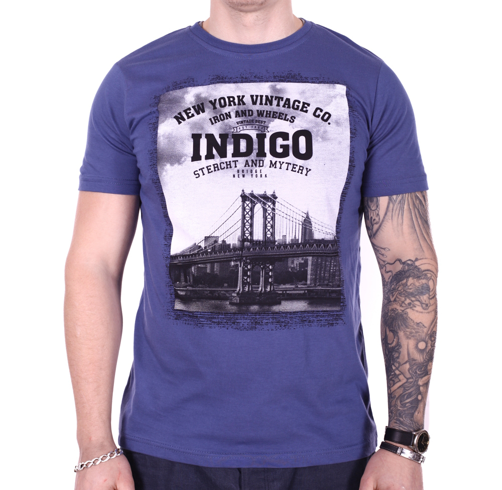 

Футболка StrongMan Indigo f0318/2 Синяя, Футболка StrongMan Indigo f0318/2 Синяя L