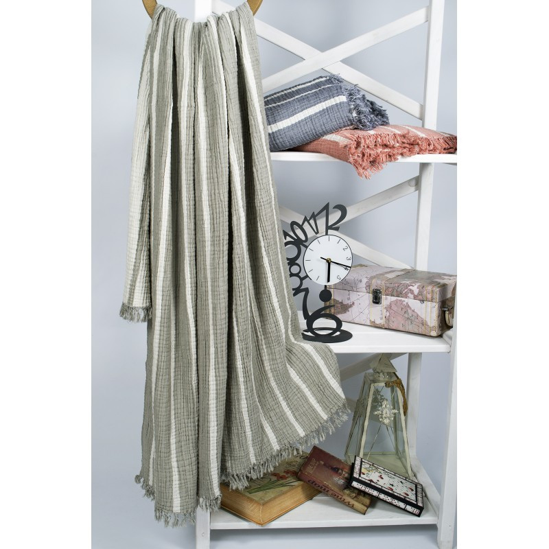 

Плед-накидка Barine - Cocoon Stripe khaki 130*170