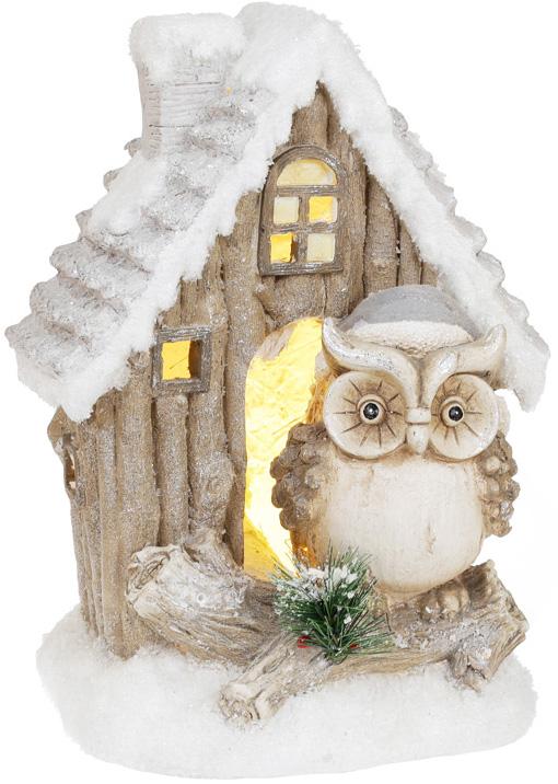 

Декор Bona "Домик Совы" 38 см керамика LED-подсветка