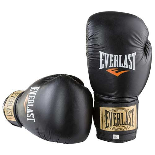 

Перчатки боксерские кожаные на липучке EVERLAST AMERICAN STAR Натуральная кожа Черные 8 унций (СМИ EV-8ASBL)