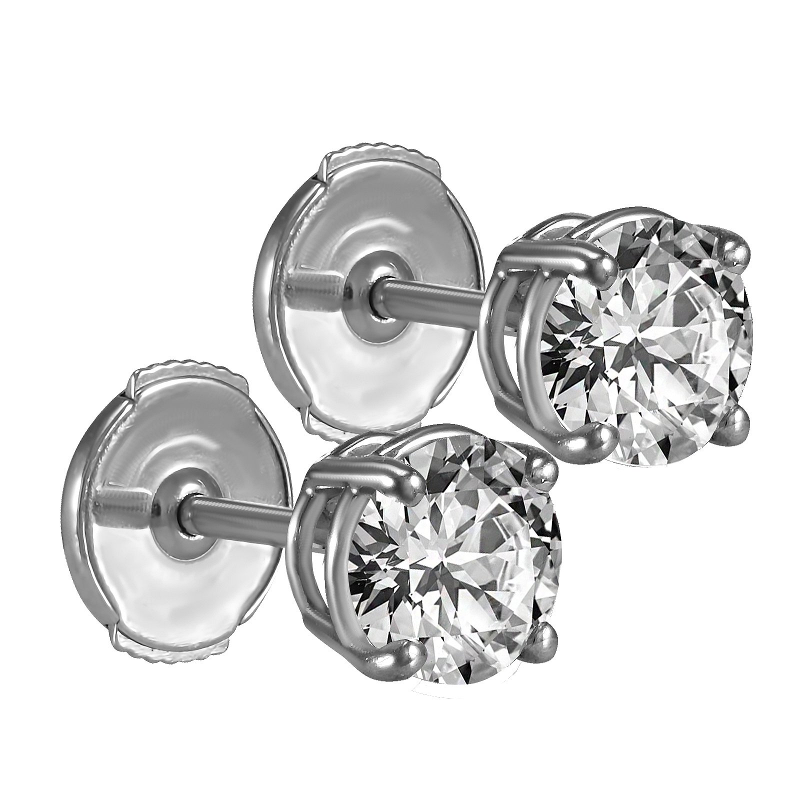 

Серьги из белого золота с бриллиантами 013070