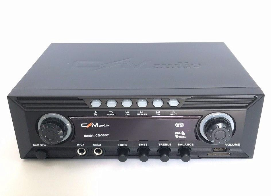 

Усилитель звука к неактивным колонкам с эквалайзером CS 30 BT AC/DC 12\220V Bluetooth USB + Караоке