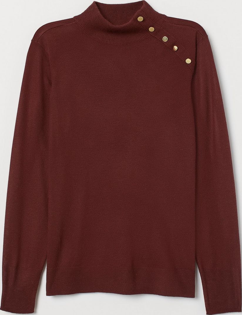 

Водолазка H&M 0705966-0 XS Коричневая