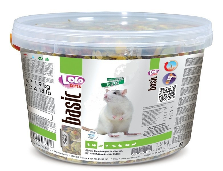 

Полнорационный корм LoloPets для крыс 1,9 кг